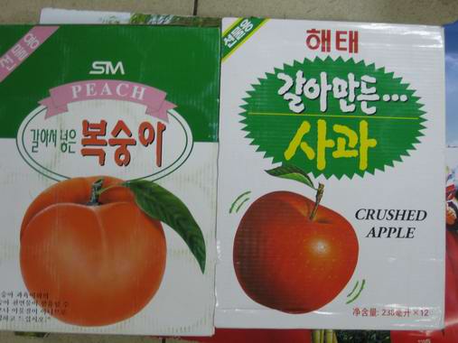 韩国苹果汁 桃汁